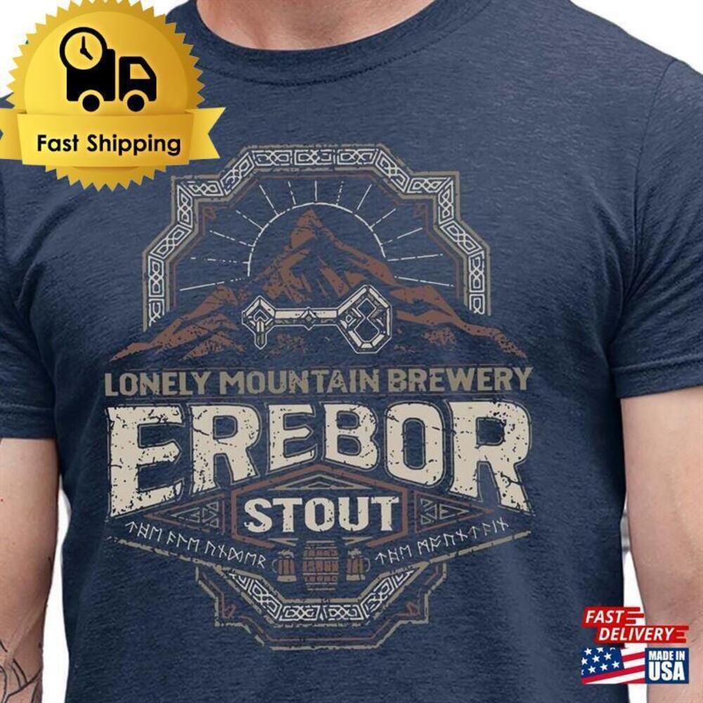 Erebor Brewery T-Shirt Fantasy Ring Movie Tshirt